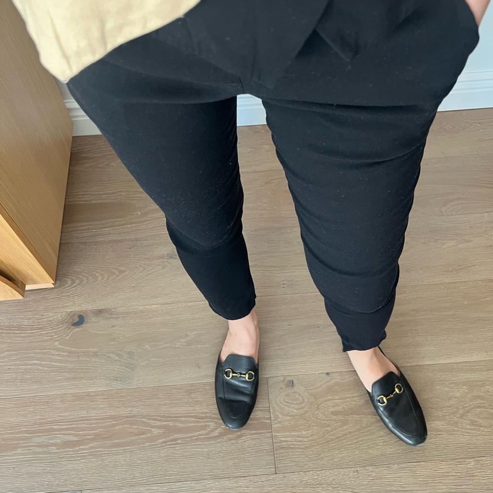 Veronica beard black pants with flap
